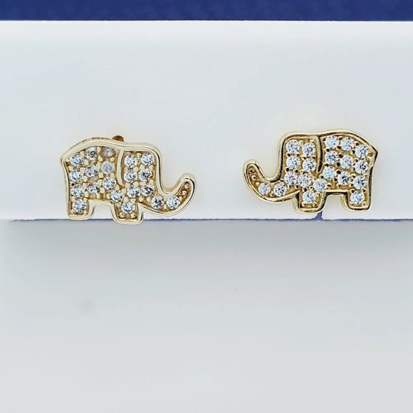 925 Sterling Silver CZ Stud Earrings for Women/Girl, US925P1215 - Picture 2 of 7